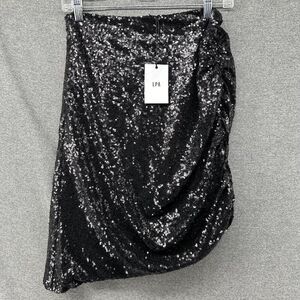 NWT Black Sequined Sexy Skirt Women's Small by LPA Cocktail Party Wear